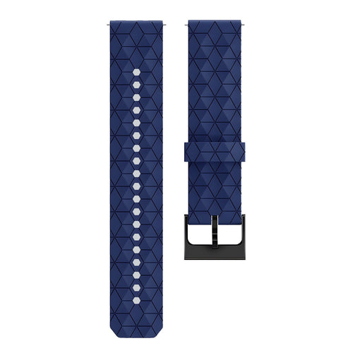 Amazfit Bip 5 silicone hexa band (donkerblauw)