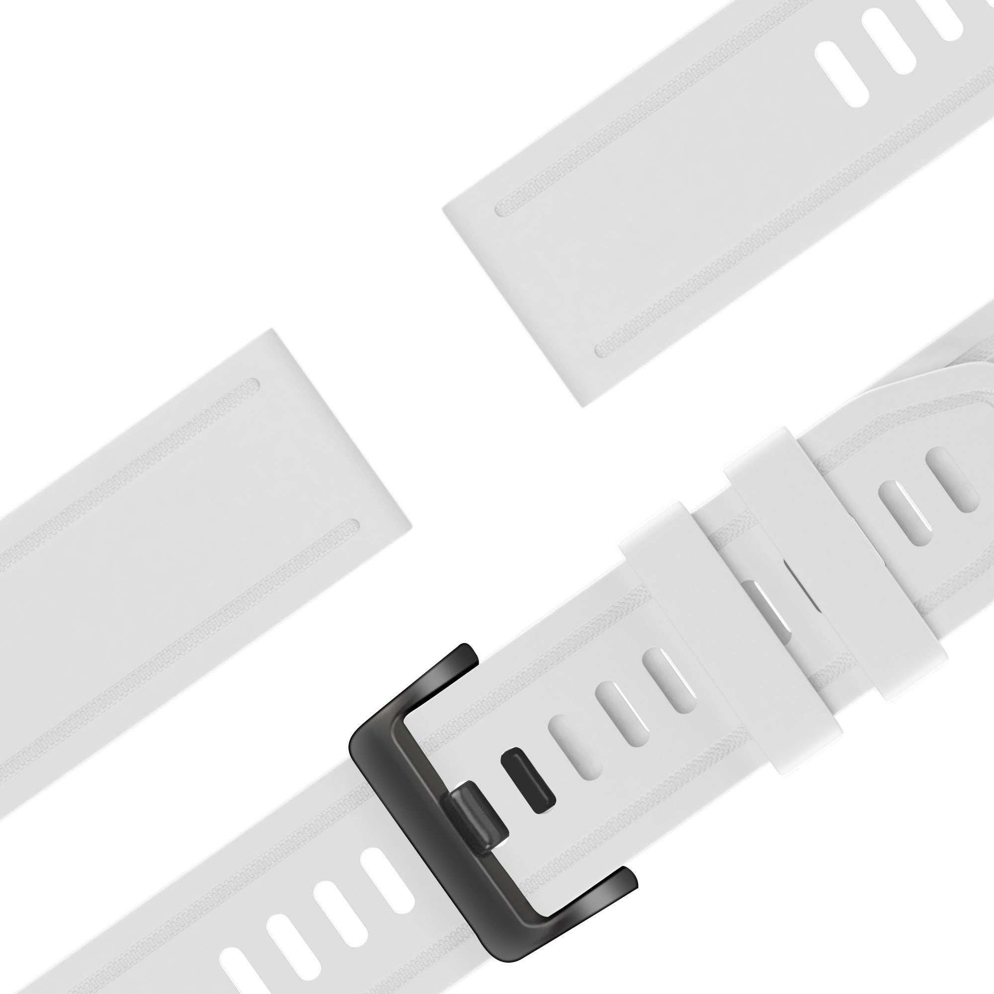 Bandz Garmin Descent Mk3(i) - 43mm siliconen band met gesp (wit)