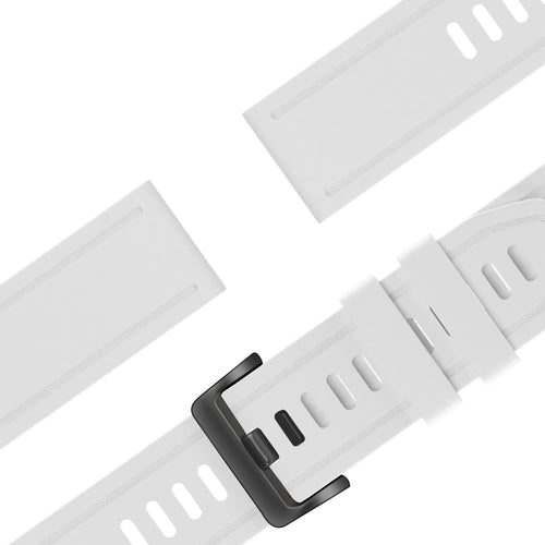 Bandz Garmin Approach S70 - 42mm siliconen band met gesp (wit)