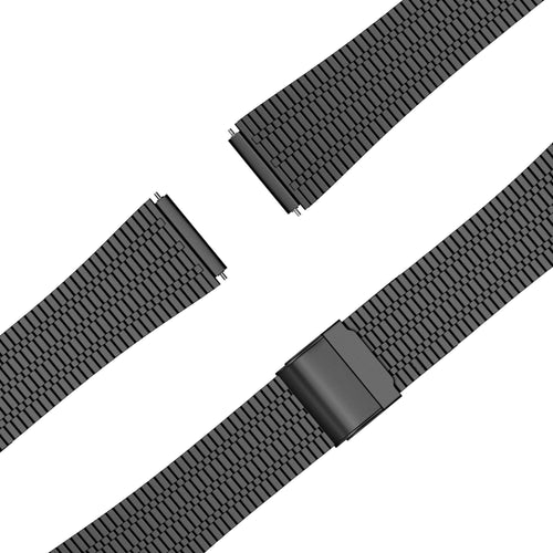 Bandz Oppo Watch X2 verstelbare stalen band (zwart)