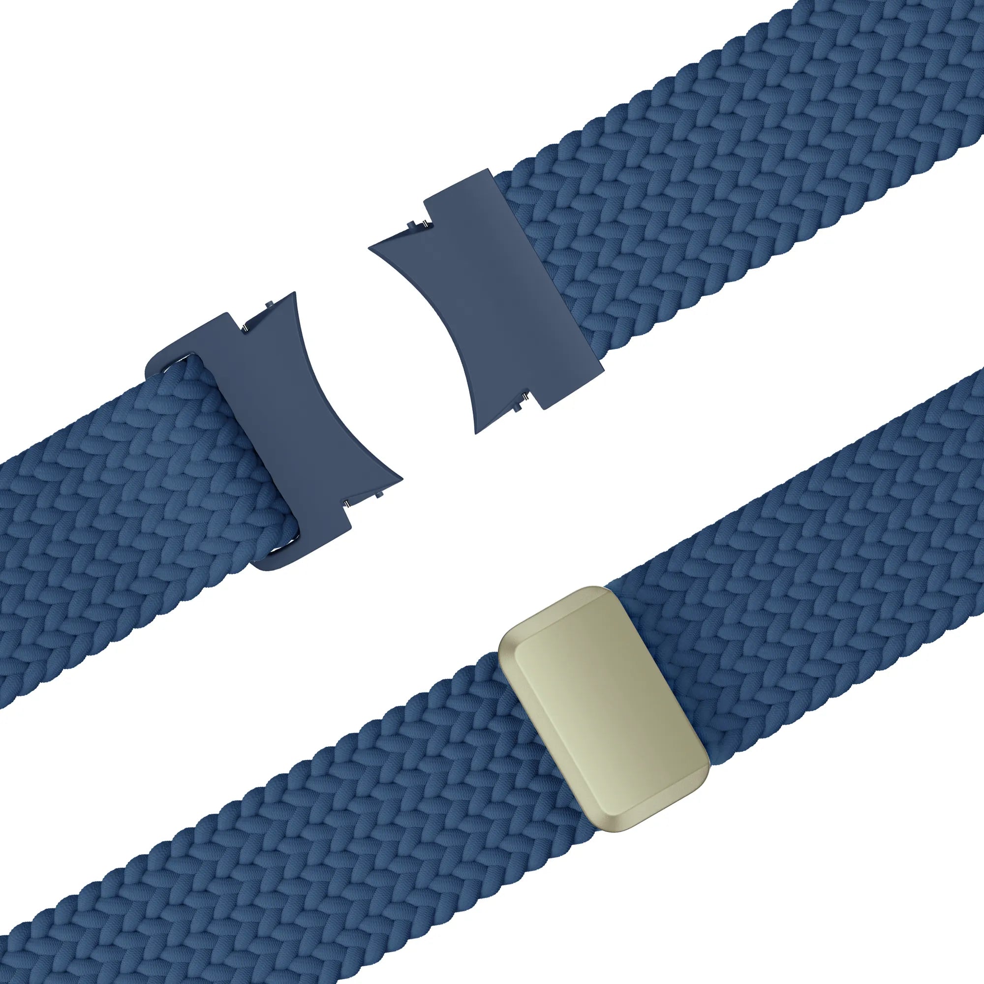 Bandz Samsung Galaxy Watch 6 Classic - 47mm gevlochten band 'Easy fit' (blauw)
