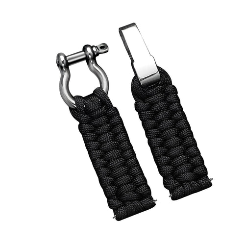 Coros Apex 4 - 42mm nylon rope bandje (zwart)