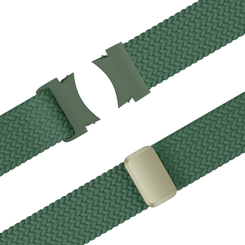 Bandz Samsung Galaxy Watch 5 - 44mm Braided Strap 'Easy Fit' (Green)