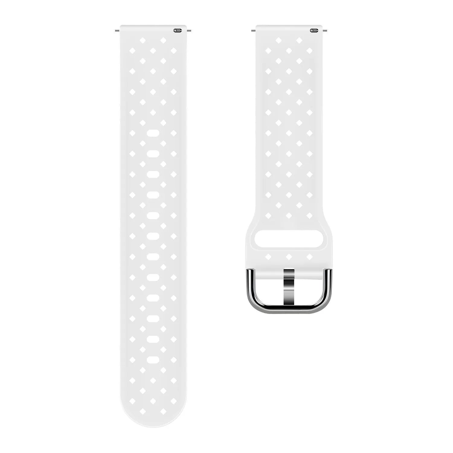 Amazfit GTR Mini gevlochten siliconen bandje (wit)