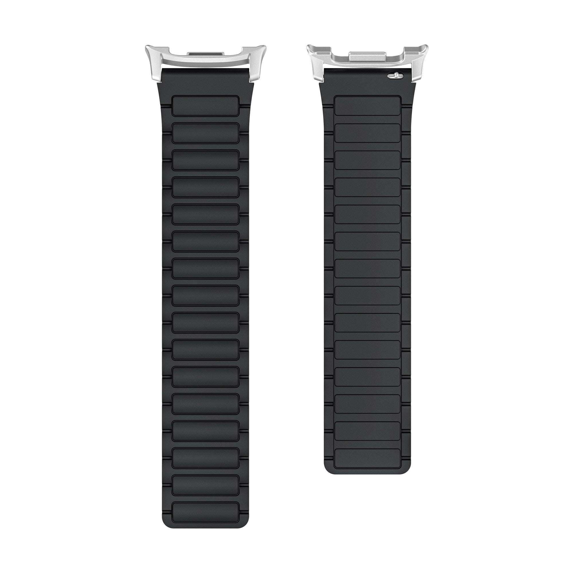 Samsung Galaxy Watch 9 - 44mm magnetisch siliconen bandje (zwart)