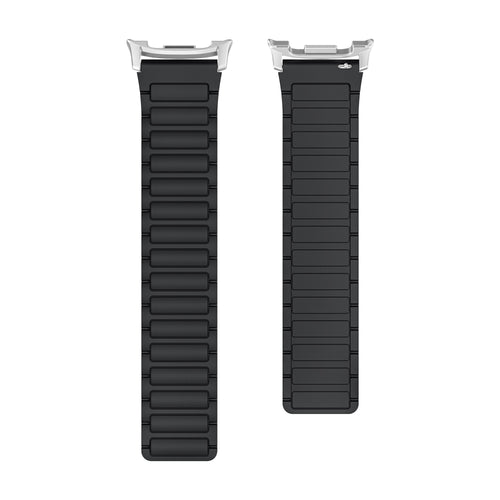 Samsung Galaxy Watch 8 - 44mm magnetisch siliconen bandje (zwart)