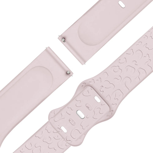 Bandz Garmin Bounce 2 siliconen band 'Leopard' (roze)