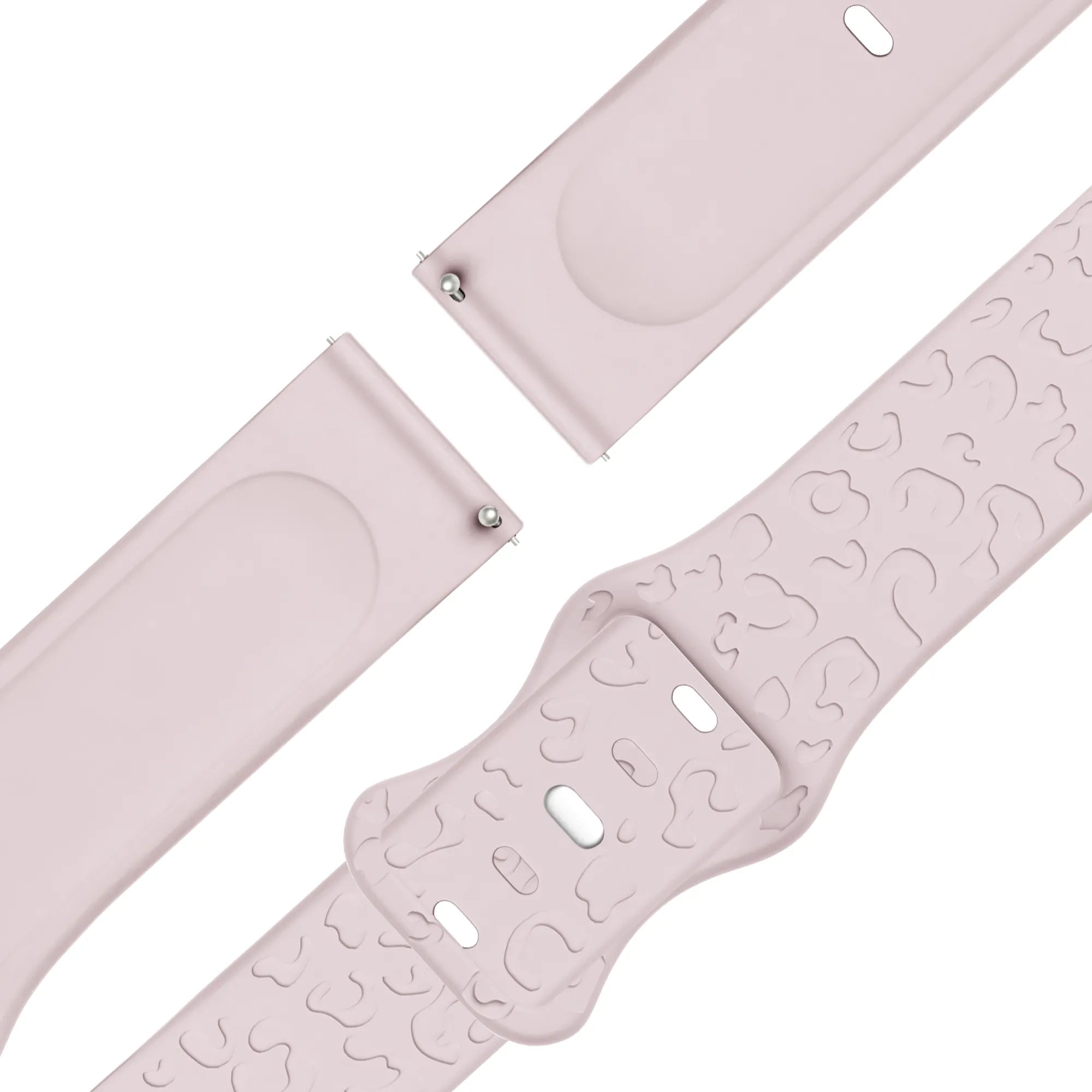Bandz Garmin Bounce 2 siliconen band 'Leopard' (roze)