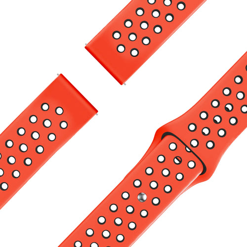 Bandz Garmin Venu 3 sport band 'Deluxe' (rood/zwart)