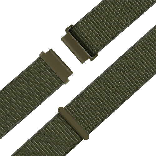 Bandz Garmin Vivomove Style Nylon Loop Strap (Olive)