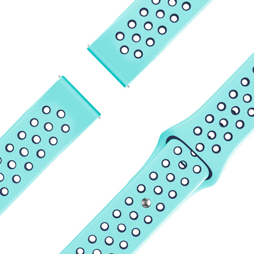 Bandz Garmin Vivomove HR Sport Strap 'Deluxe' (Aqua/Blue)