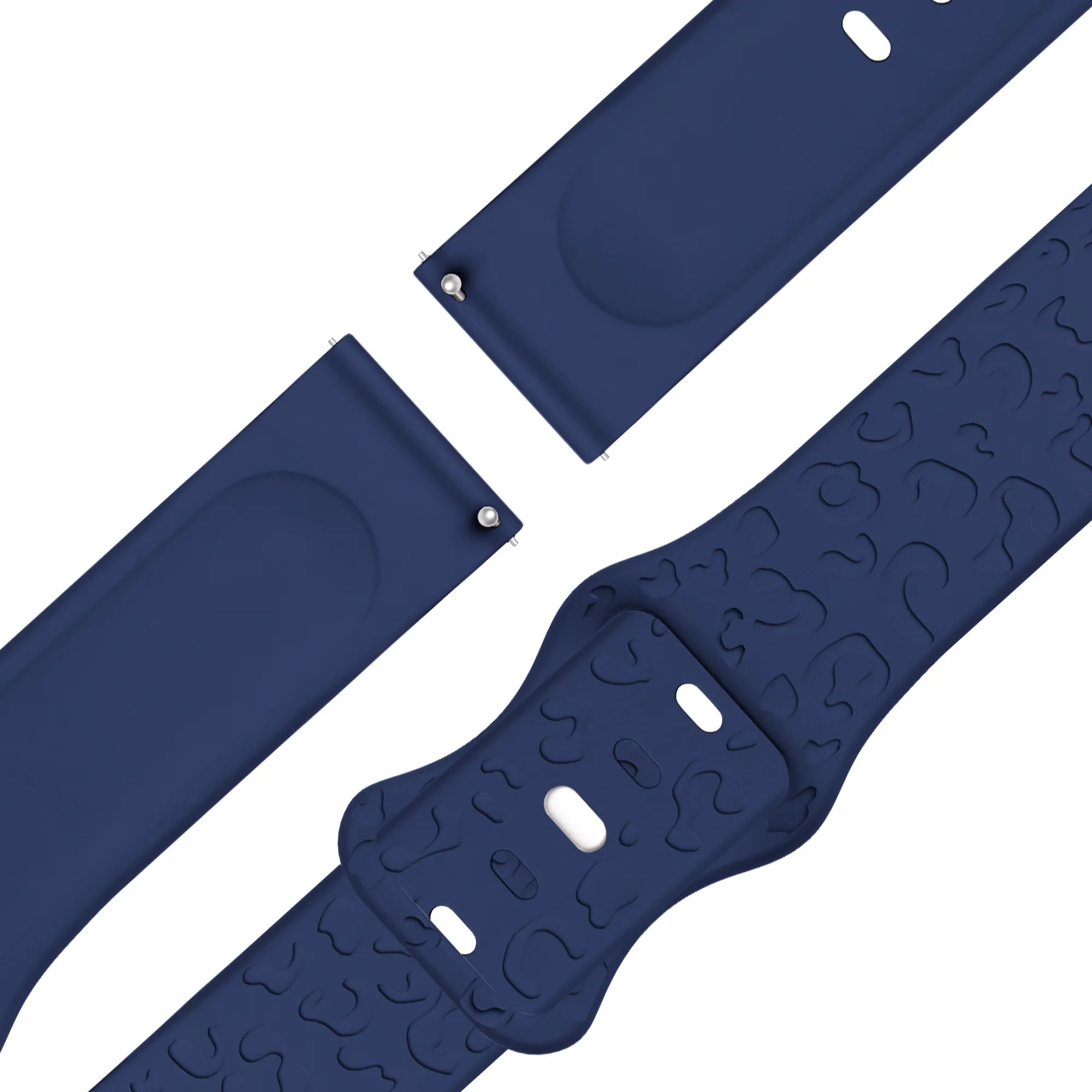 Bandz Garmin Bounce 2 siliconen band 'Leopard' (donkerblauw)