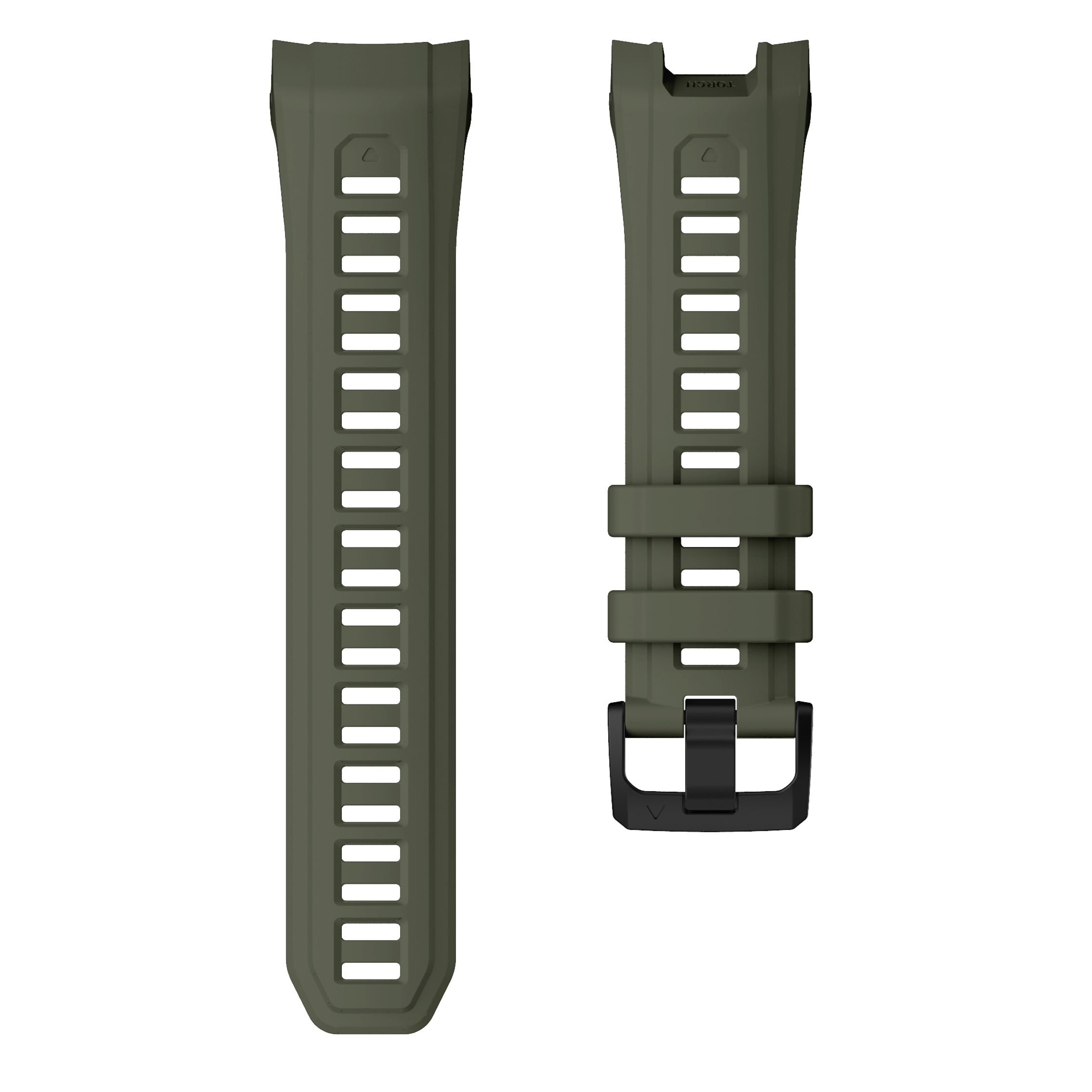 Garmin Instinct 3 - 45mm silicone band 'perfect fit' (legergroen)