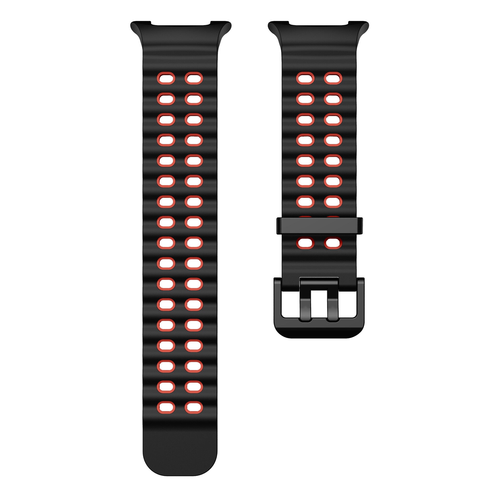 Samsung Galaxy Watch 8 - 44mm Ocean bandje (zwart/rood)