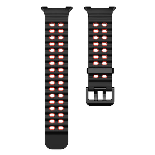 Samsung Galaxy Watch 8 Classic Ocean bandje (zwart/rood)