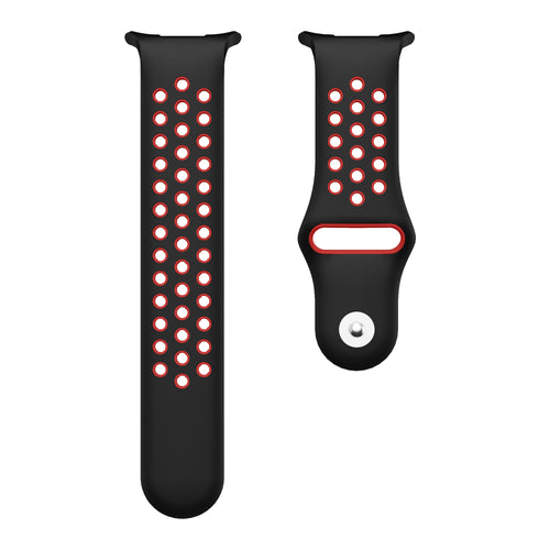 Samsung Galaxy Watch Ultra 2 sport bandje (zwart/rood)