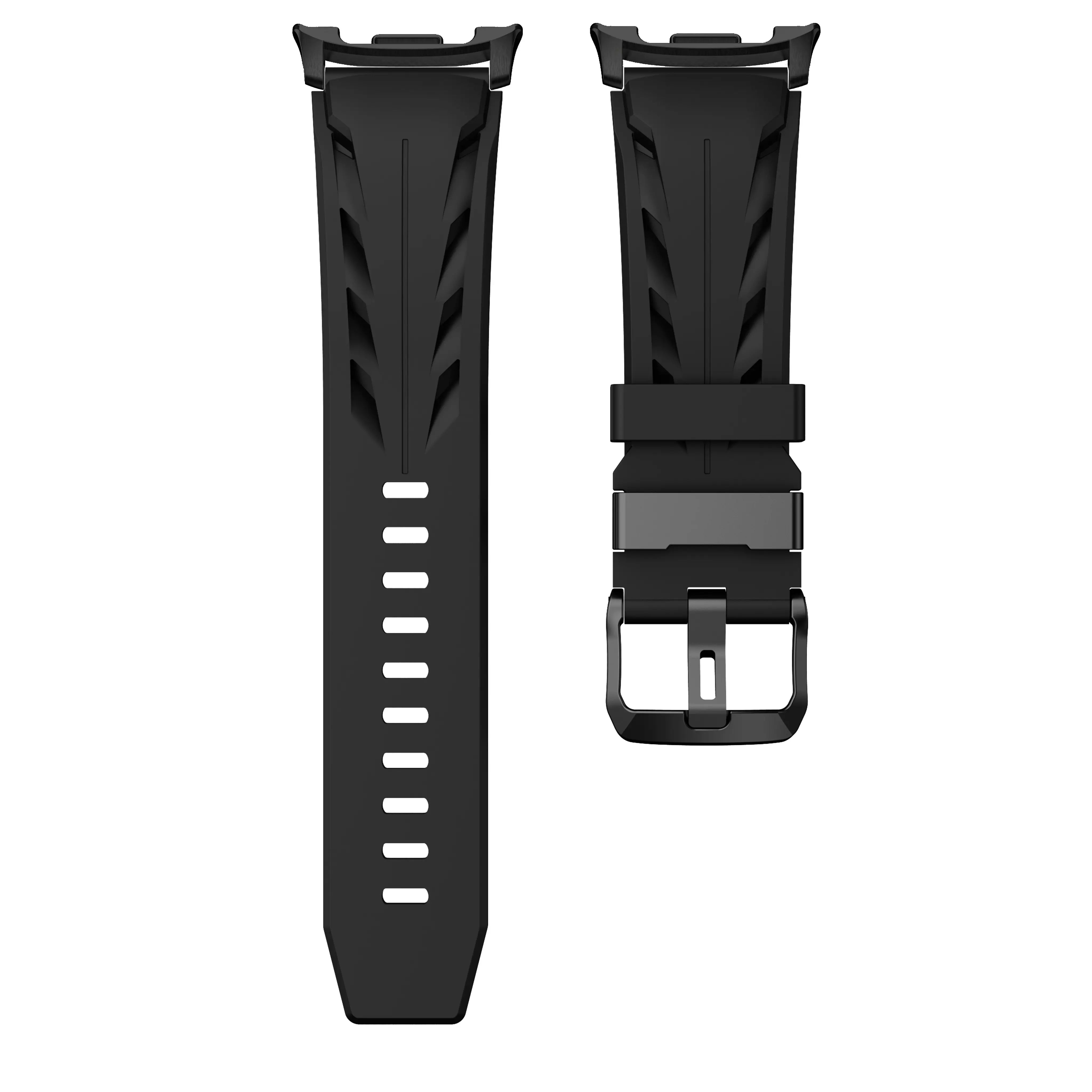Samsung Galaxy Watch 9 - 44mm race siliconen band (zwart)