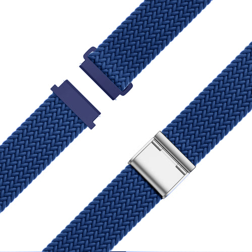 Bandz Garmin Vivoactive 4 Woven Nylon Strap (Blue)