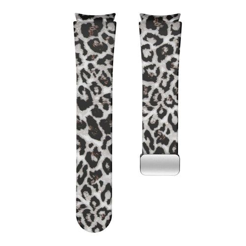 Silicone Magnetic Patterned Strap, laid flat, separate parts, direct top view