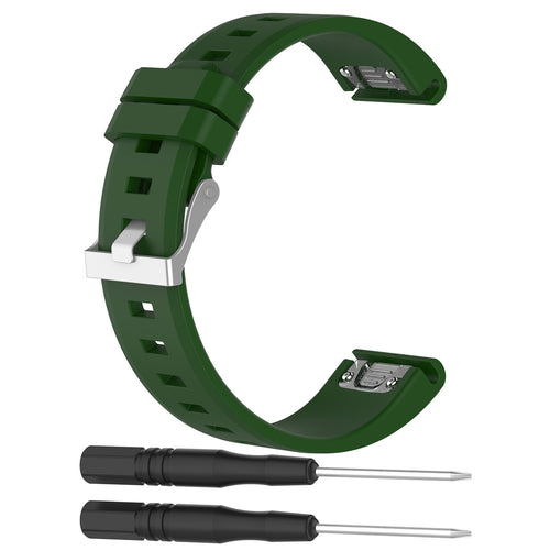 Garmin D2 Delta S glossy silicone band (legergroen)