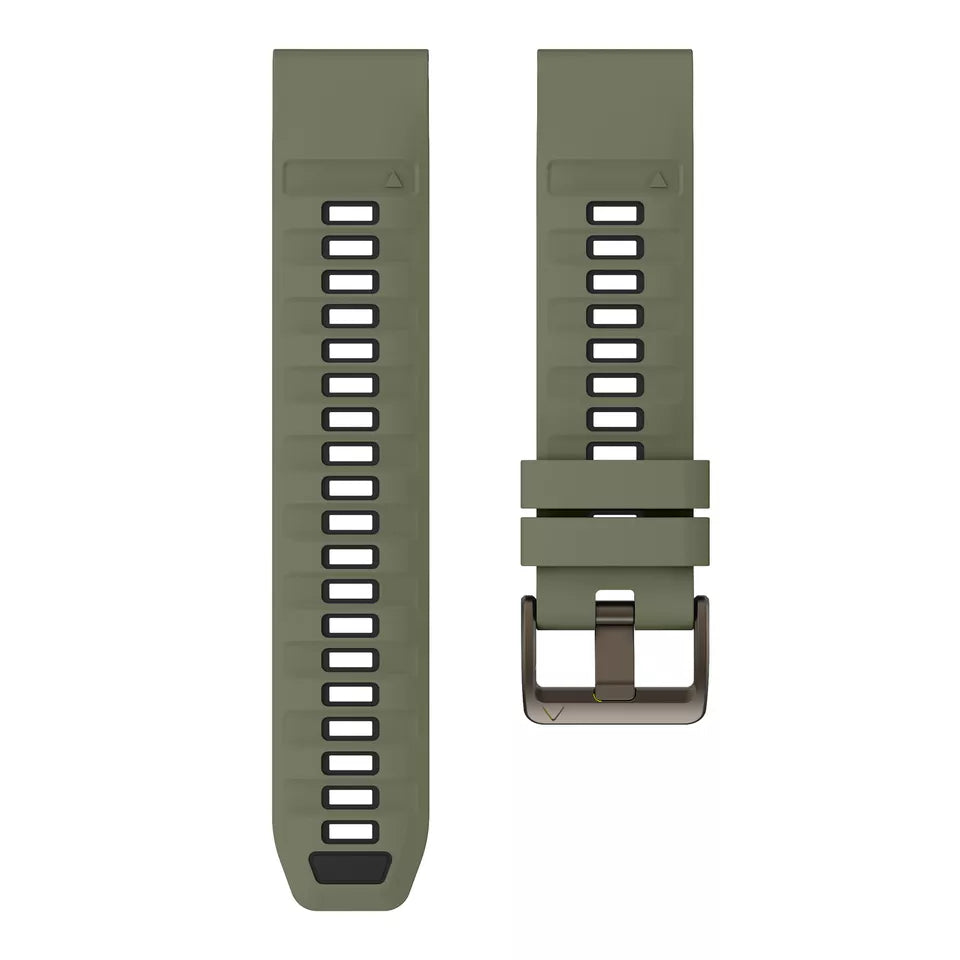 Garmin Fenix 5x / 6x sport gesp band (olijfgroen/zwart)