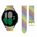 Samsung Galaxy Watch 4 40mm leren glitter bandje (regenboog)