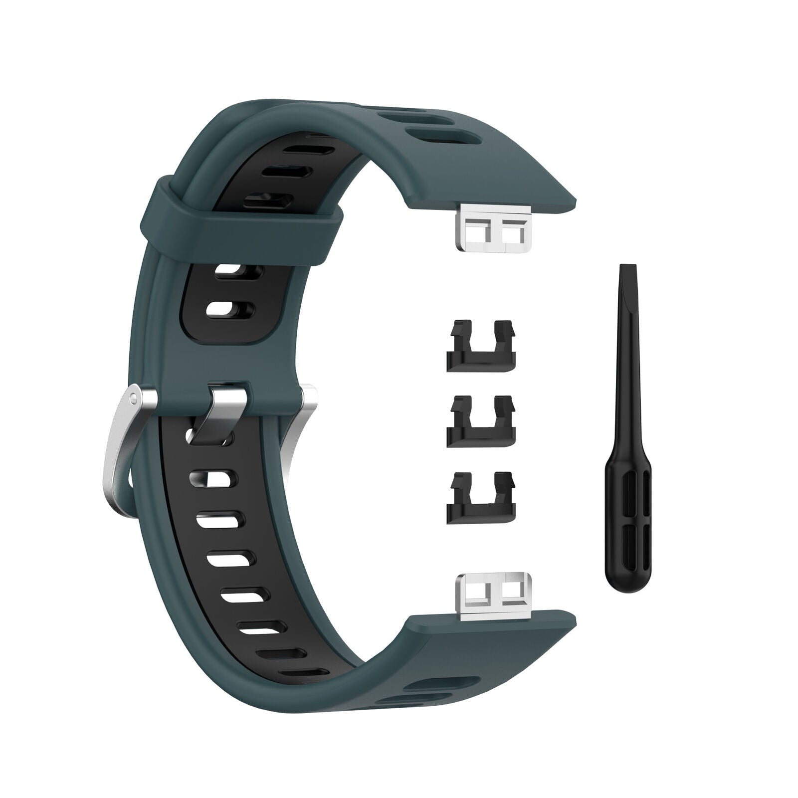 Huawei Watch Fit SE sport gesp bandje (groen/zwart)