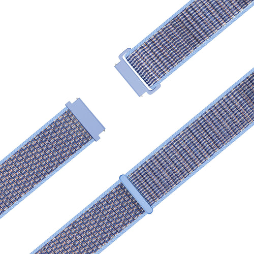 Bandz Garmin Vivomove Style nylon loop band (azure blauw)