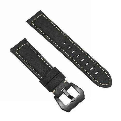 Amazfit Bip 5 leren bandje (zwart)