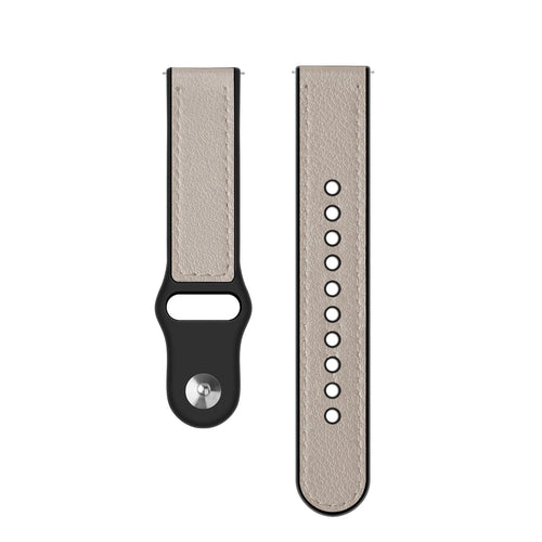 Suunto Vertical Leather Hybrid Strap (White)