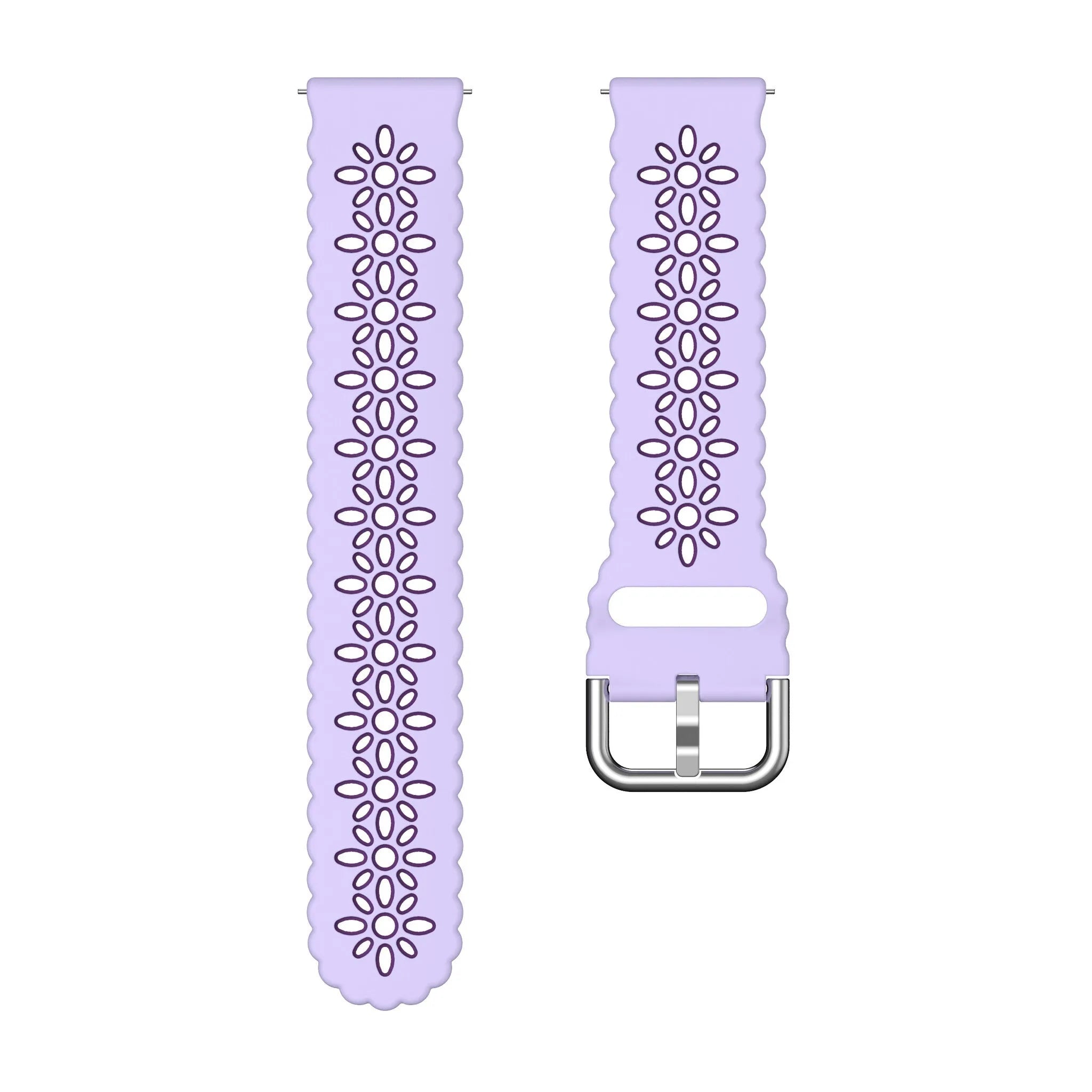Amazfit GTR Mini siliconen bandje met patroon (lila/paars)