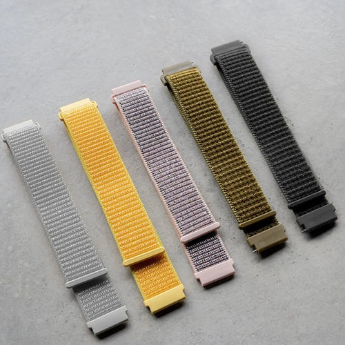 Nylon Strap, black, laid flat, separate parts, direct top view