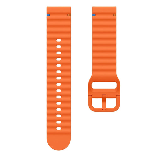 OnePlus Watch 3 wave siliconen bandje (oranje)