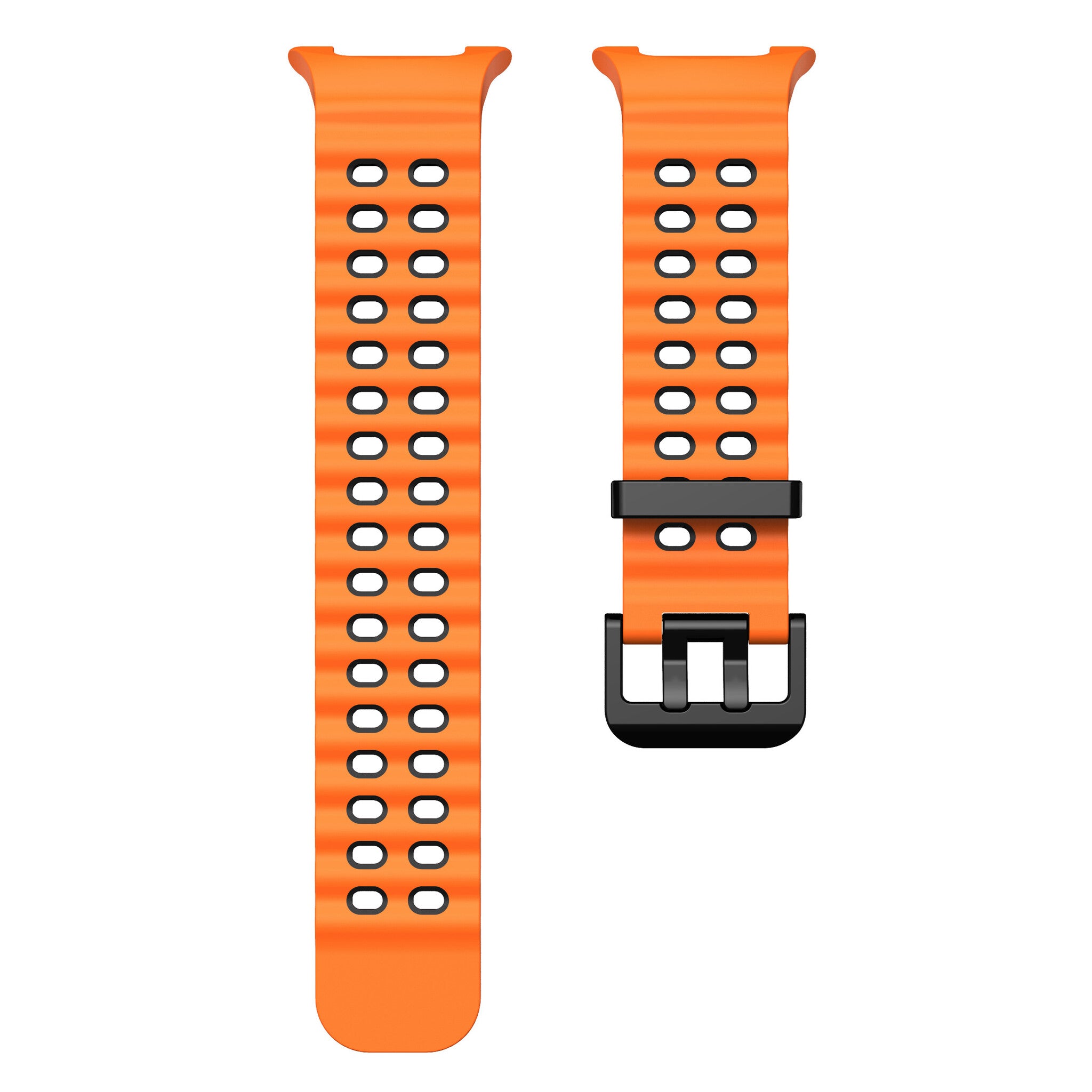 Samsung Galaxy Watch 9 - 44mm Ocean bandje (oranje/zwart)