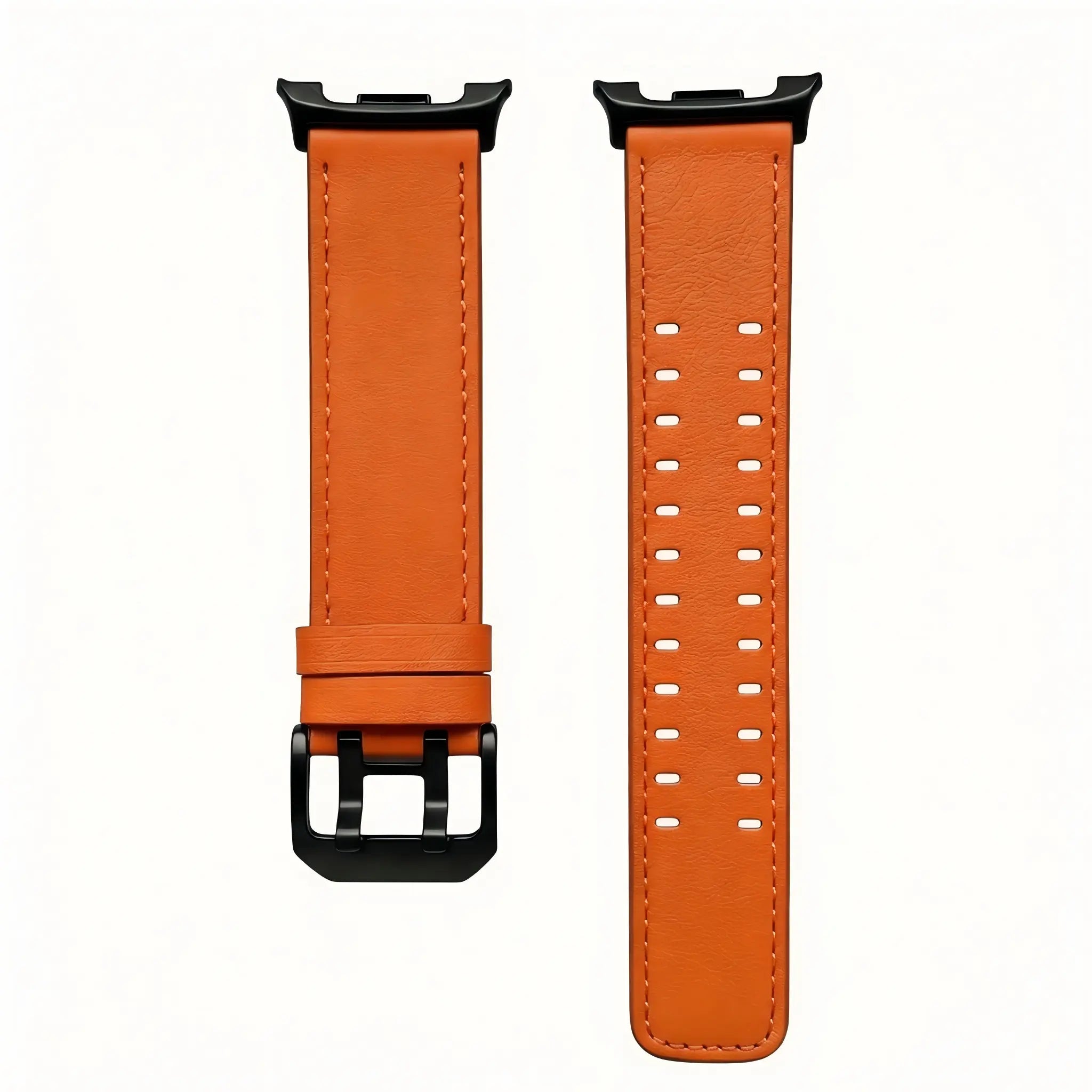 Samsung Galaxy Watch 9 - 40mm double pin leren band (oranje)