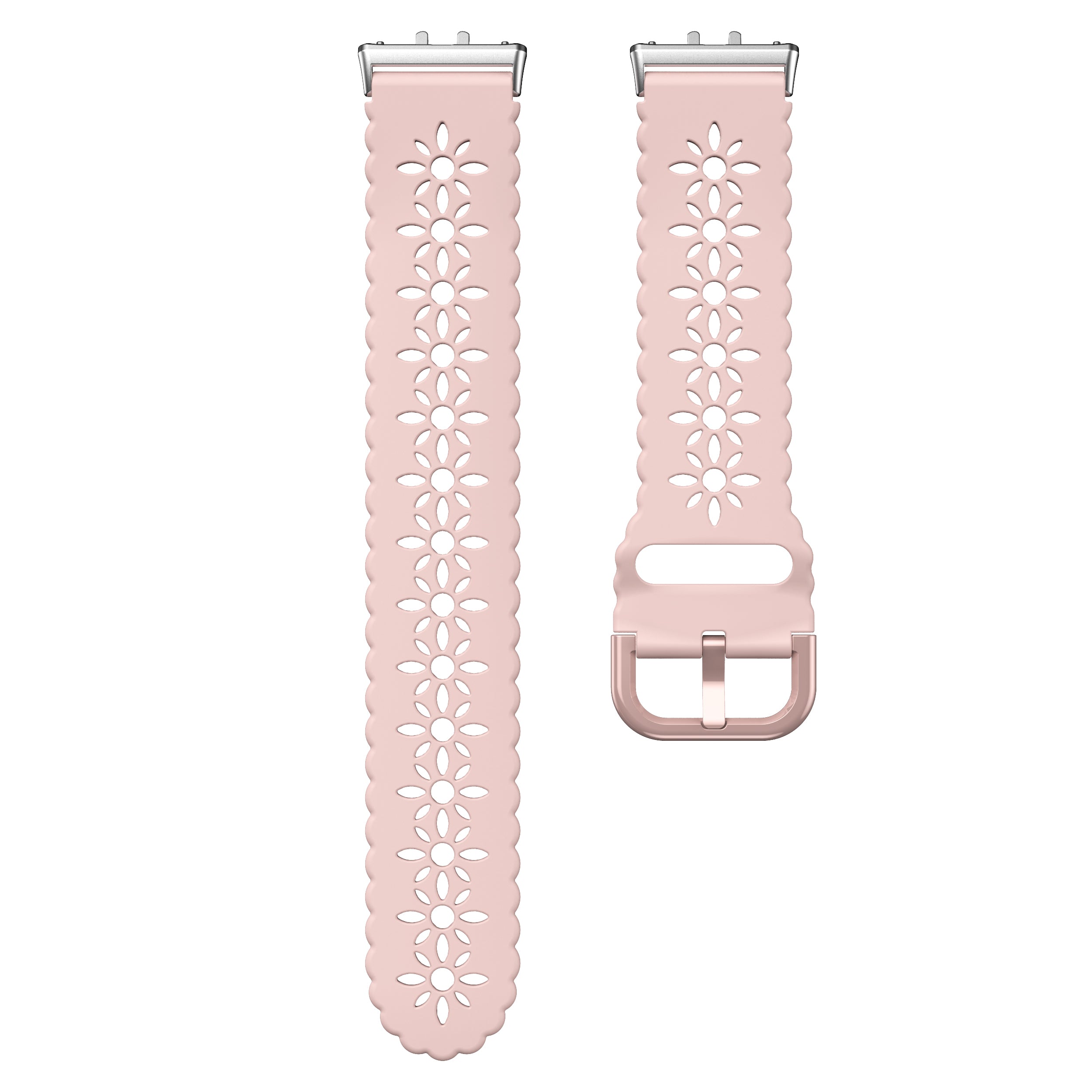 Samsung Galaxy Fit 3 siliconen bandje met patroon (roze)