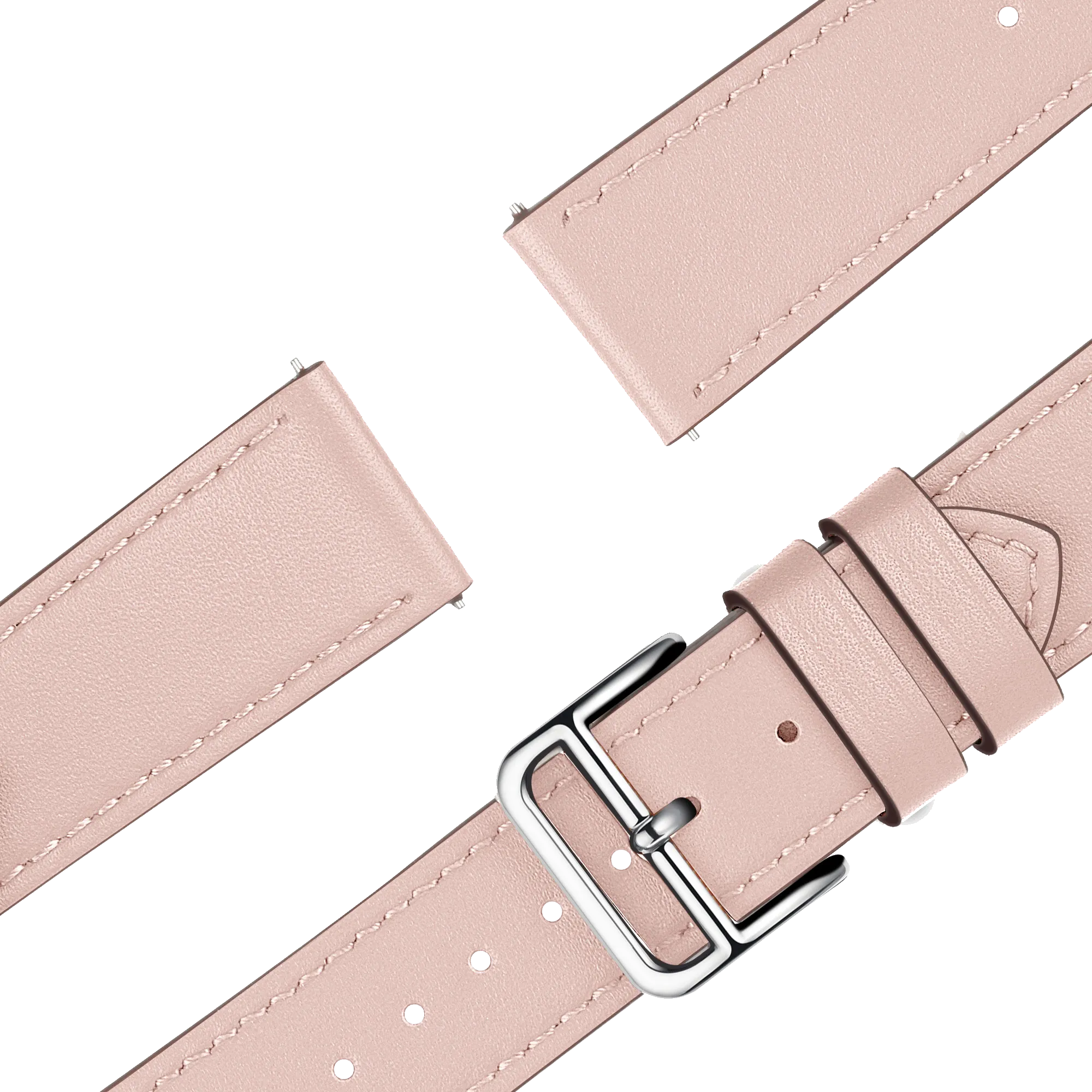 Bandz Garmin Forerunner 255s lederen band 'Deluxe' (roze)