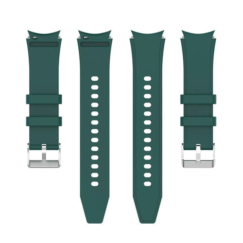Silicone Strap 'Perfect Fit', laid flat, separate parts, direct top view