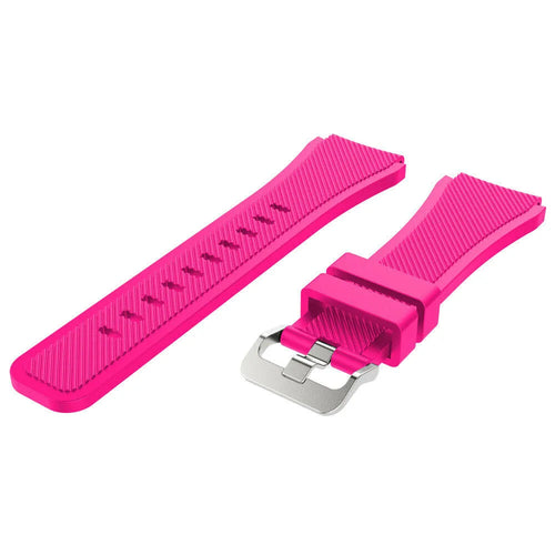 Gard Pro Health Smartwatch 3 - 48mm Twill Silicone Strap (Bright Pink)