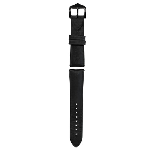 Polar Grit X siliconen / leren bandje (zwart) 