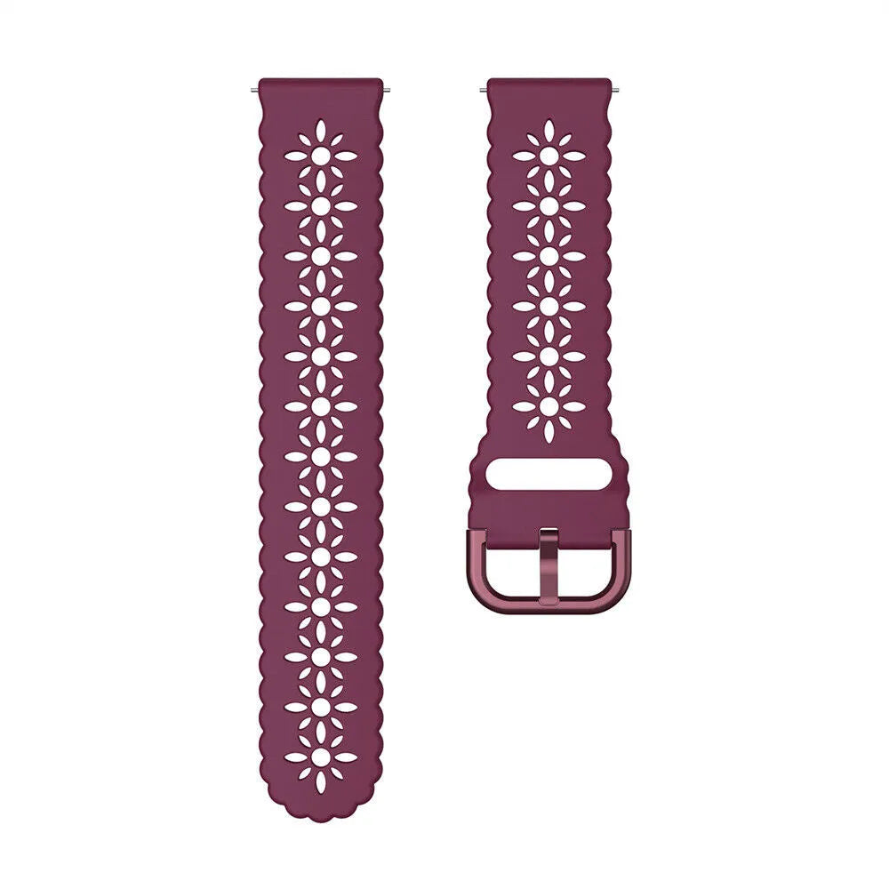 Amazfit Bip U (Pro) siliconen bandje met patroon (bordeaux)