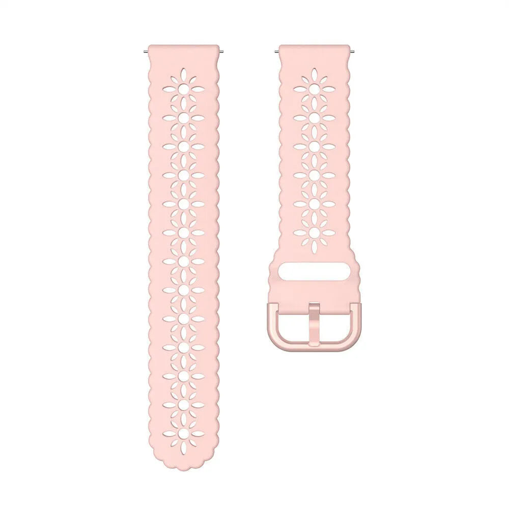 Amazfit GTS 4 siliconen bandje met patroon (roze)