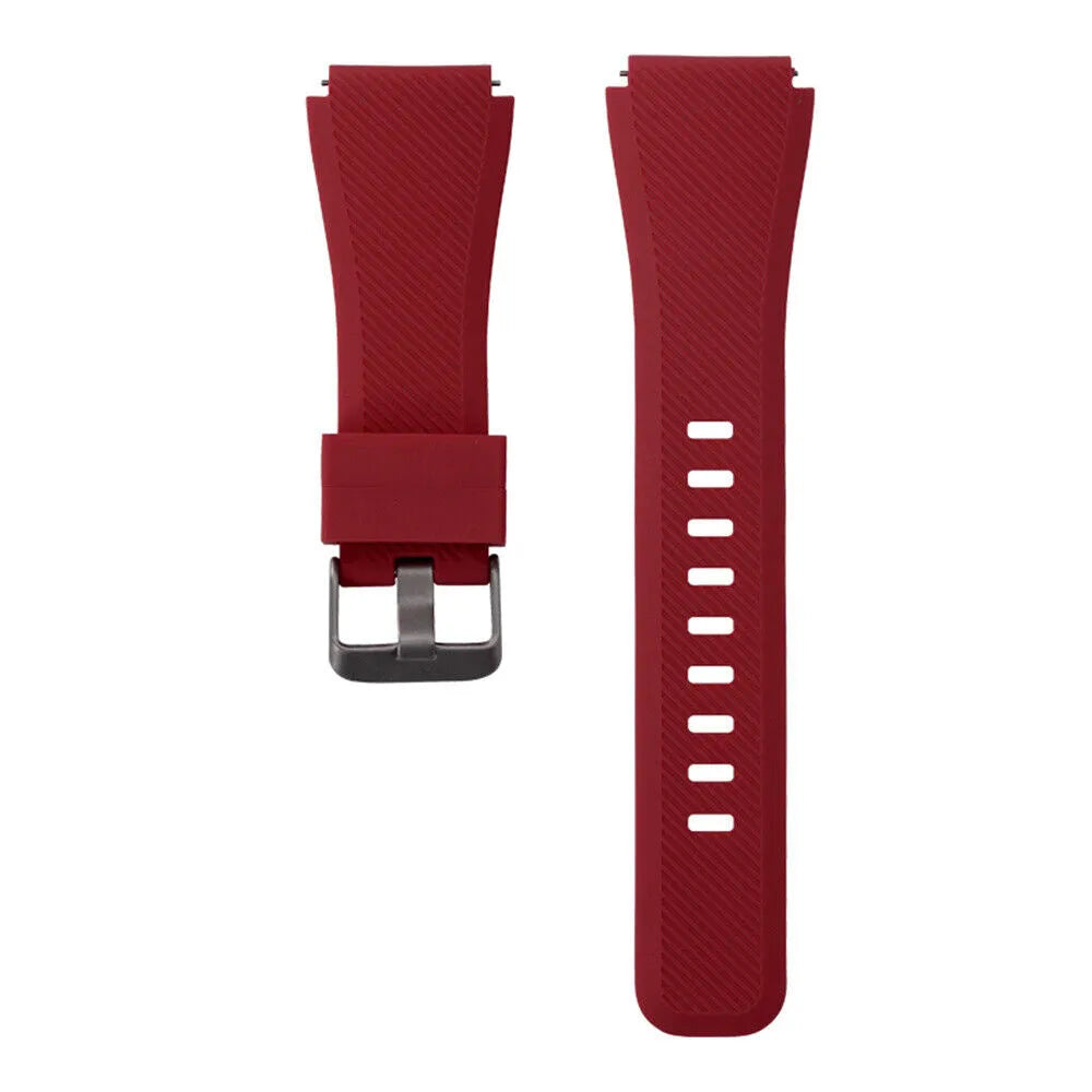 Coros Apex 46mm twill siliconen bandje (bordeaux)
