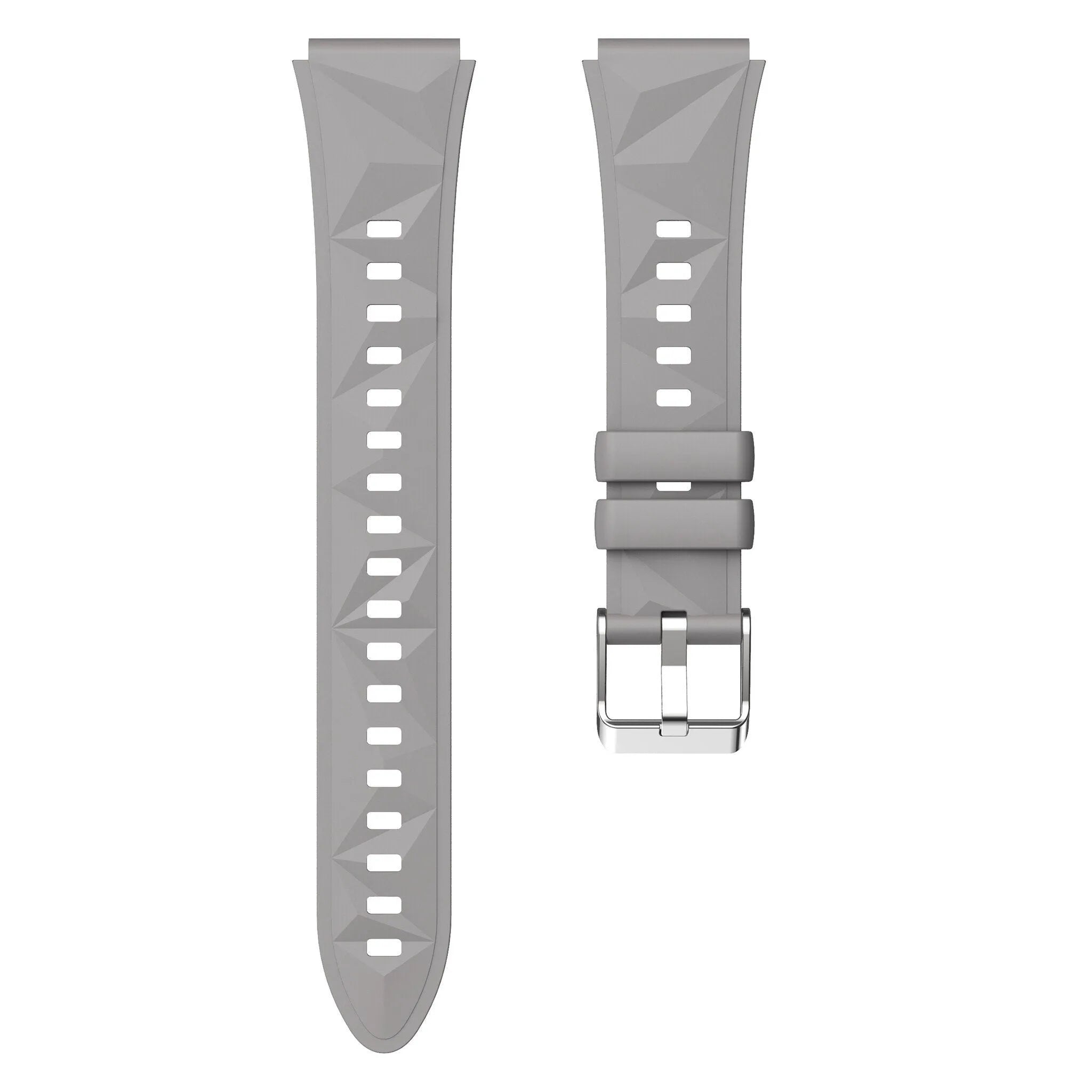 OnePlus Watch 3 - 43mm premium silicone band (donkergrijs)