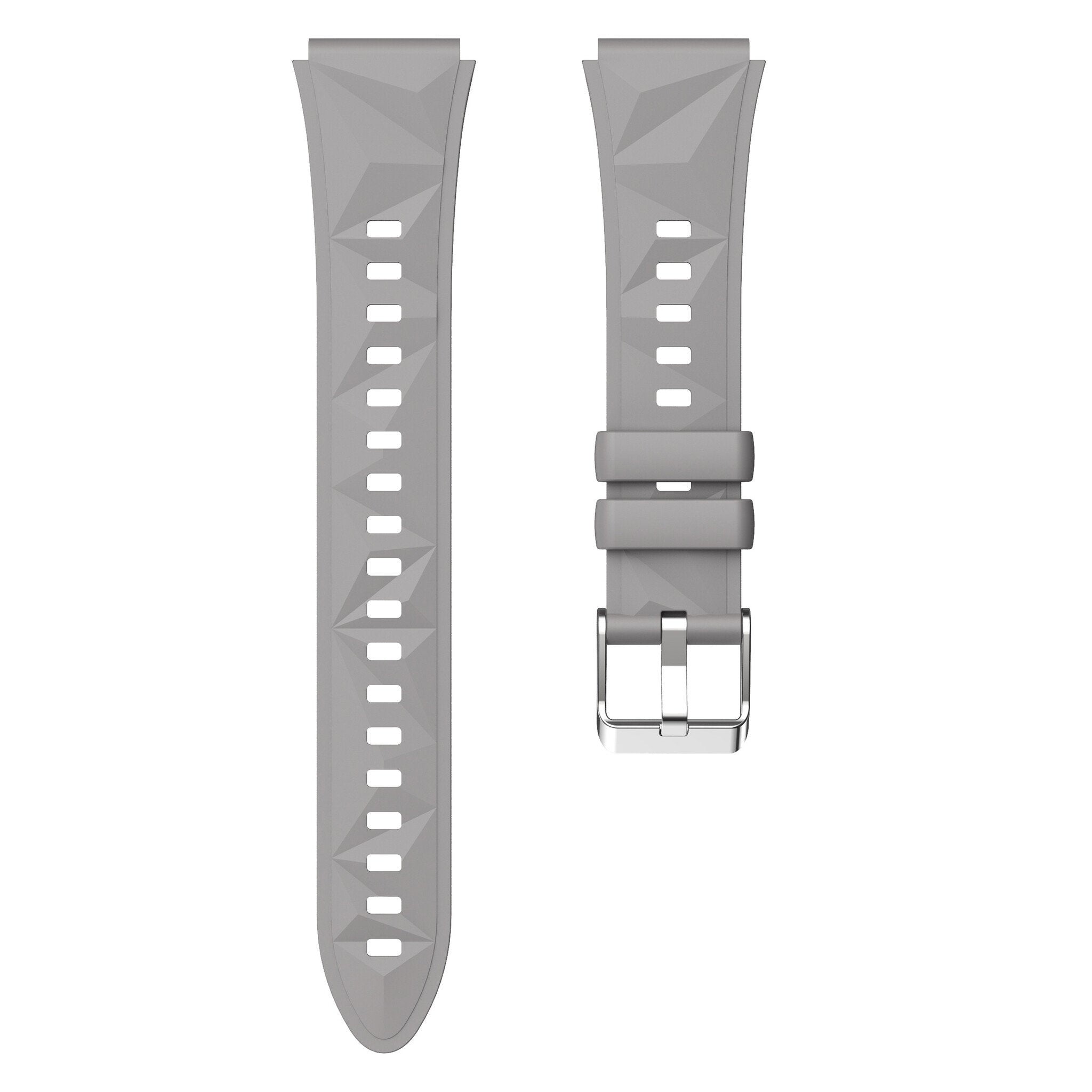 Huawei Watch 5 - 42mm premium silicone band (donkergrijs)