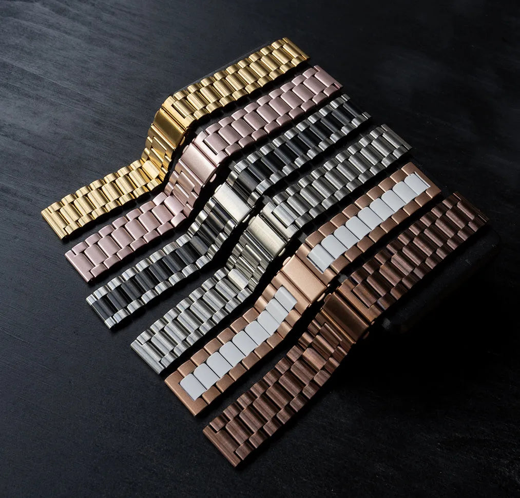 Amazfit Active 2 stalen band (rosé goud/wit)