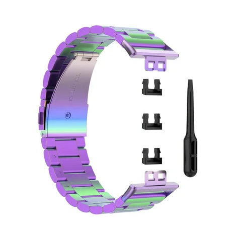 Huawei Watch Fit SE stalen band (regenboog)