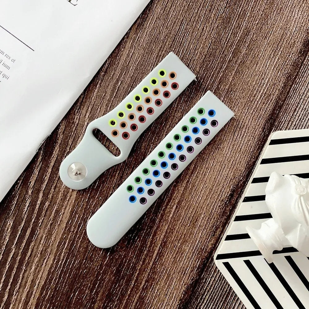 Oppo Watch X sport bandje (wit/kleurrijk)