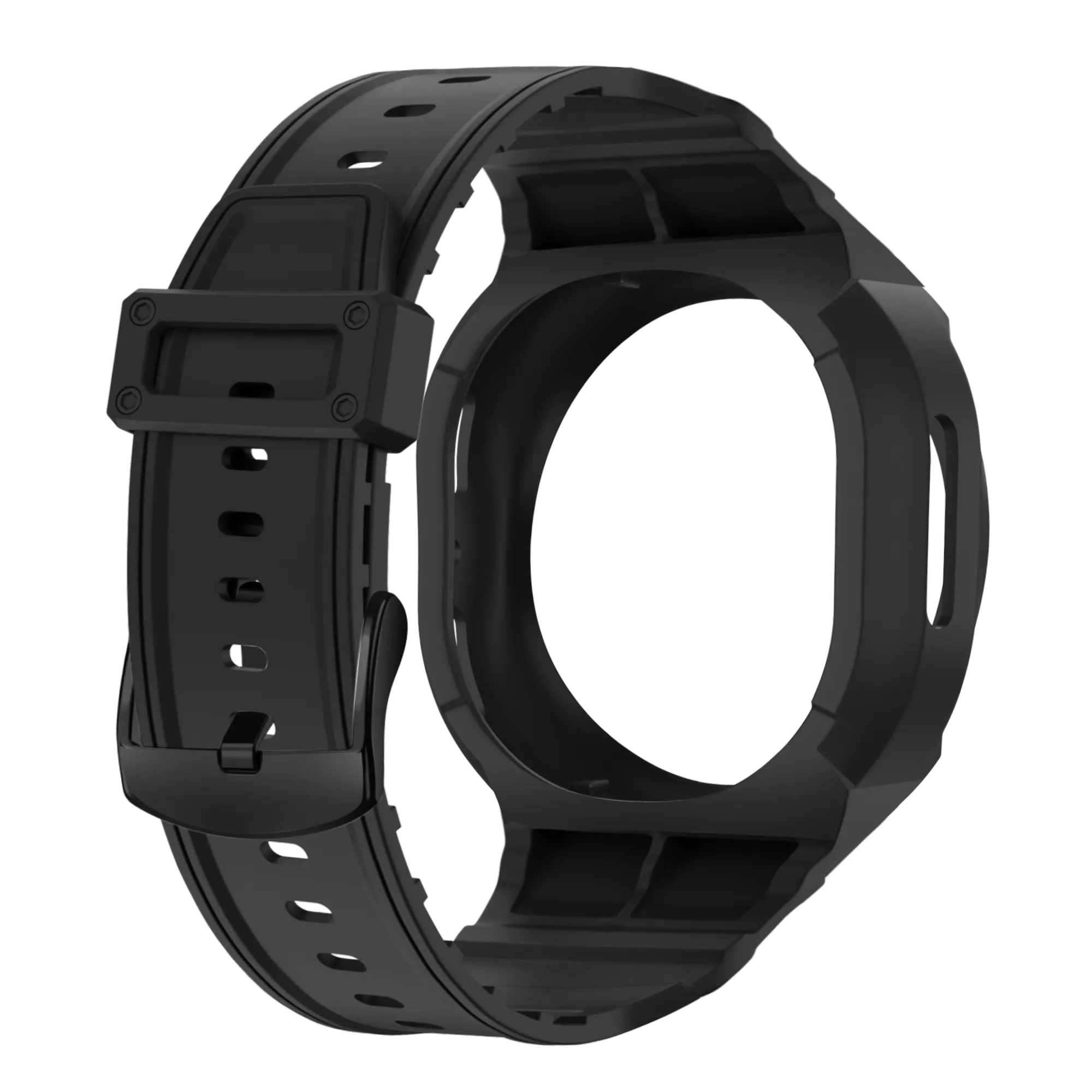 Samsung Galaxy Watch 8 - 44mm TPU bandje met frame (zwart)