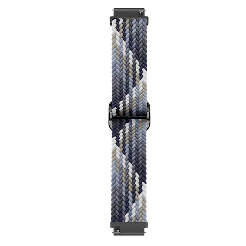 Amazfit Bip 3 (Pro) Adjustable Braided Strap (Black/White)